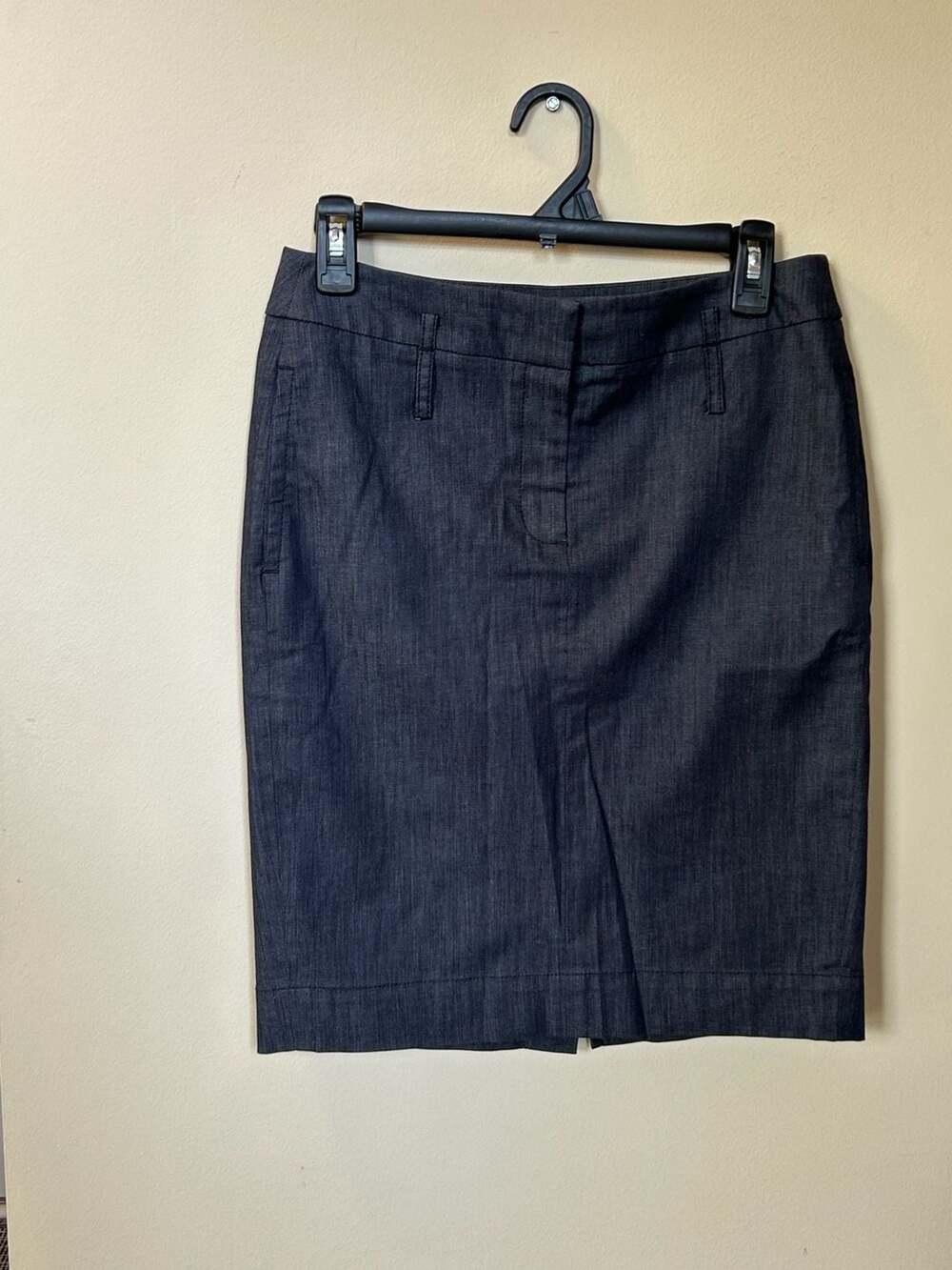Ann Taylor Loft Pencil Skirt Size 2 Dark Denim Career Office
